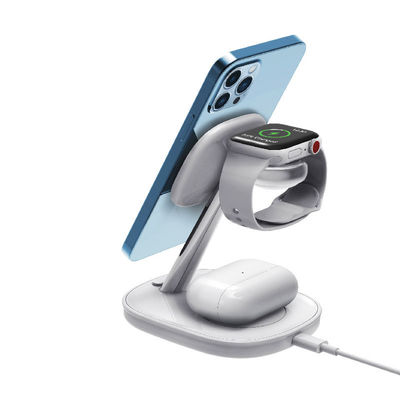 qualidade  Mobile Phone 15w 4 in 1 Magnetic Wireless Charger Holder for Iphone Apple Watch Airpods 4 in 1 Wireless Charging fábrica