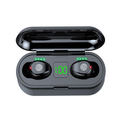 qualidade  Wholesale Wireless Earphone Comfortable Wearing F9 TWS 5.0 Earphone LED Display Charging Touch Control Radio Earbuds 2000mAh Box Earbuds fábrica
